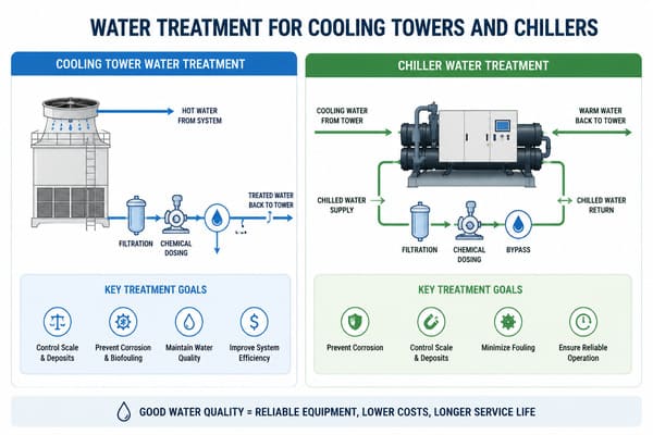 Water treatment for cooling towers and chillers cooling towers and chillers water treatment and maintenance