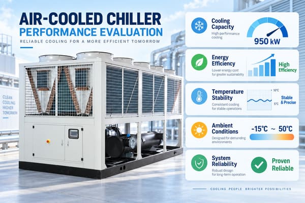 Air-cooled chiller performance evaluation industrial air-cooled chiller performance inspection