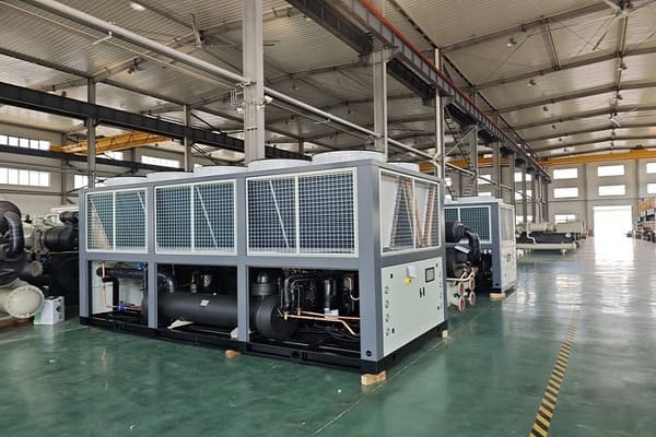air-cooled screw chiller condenser fans