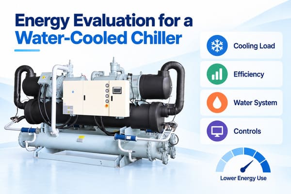 Energy evaluation for a water-cooled chiller water-cooled chiller energy evaluation with cooling tower