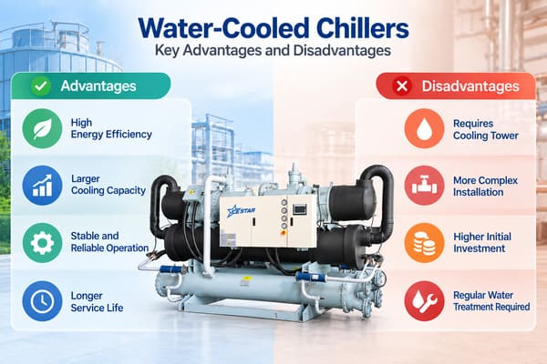 Water-cooled chiller advantages and disadvantages water-cooled chiller advantages and disadvantages for factories