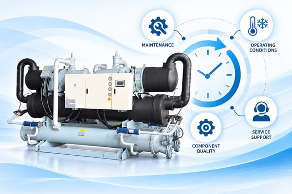 Screw chiller service life screw chiller service life and industrial cooling system