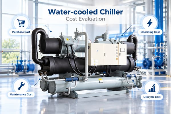 water-cooled chiller cost and industrial cooling system